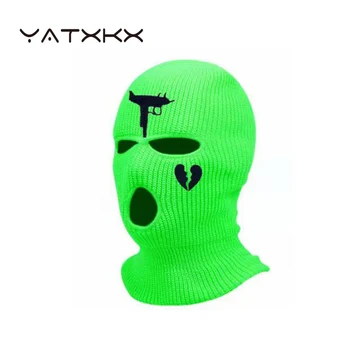 [YaTxKx] Възли шапки, с Пълно Покриване на лицето, Ски Зимна Топла Однотонная Балаклава, Маска, Шапка Хелоуин, Парти, Cosplay балаклава мъжки