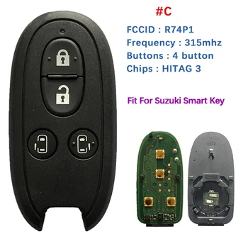 Оригинален Ключодържател Suzuki Remote Smart Card за Suzuki 315 Mhz FSK PCF7953X/HITAG 3/47 ЧИП FCCID Номер R74P1 За Руския пазар
