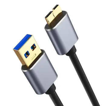3,0 USB Type A към Micro B Кабел за синхронизация на данни на по-Бърза Скорост USB3.0 Кабел За Външен твърд диск, Кабел За твърд диск Линия за Предаване на Данни