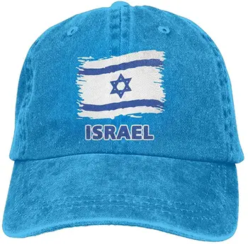 2020 Най-Добре Продаваният Бейзболна Деним Шапка С Флага На Израел За Мъже И Жени Възстановяване На Предишното Положение Casquettes Регулируема Шапка За Татко