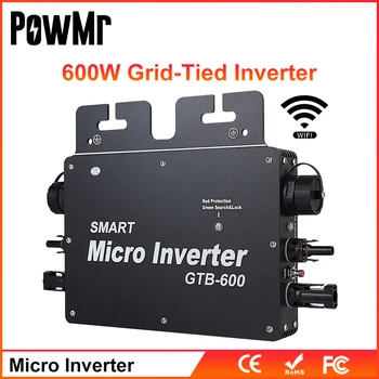 Умен Микроинвертор 600 W 230 v 50/60 Hz Mit WIFI Мрежест Микроинвертор Безжичен MPPT Слънчев Инвертор IP56 Водоустойчив С WIFI