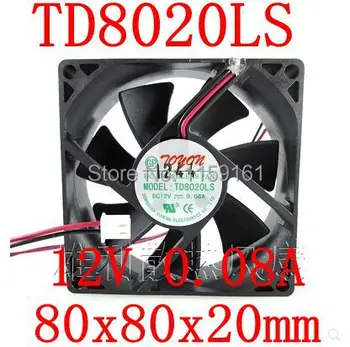 Безплатна доставка на Нови оригинални TD8020LS 12 0.08 A 8 см 80*80*20 ММ тих вентилатор