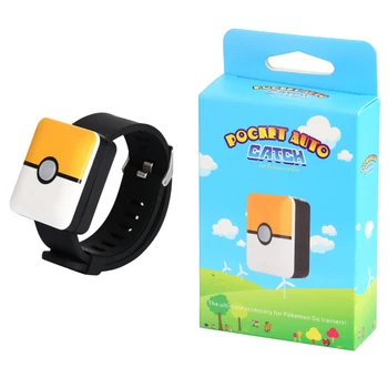 Автоматична капаче За Nintend PokemoGO Plus Акумулаторна батерия Bluetooth гривна Гривна Часовник Играта Играчка Умен Гривна