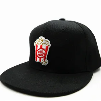LDSLYJR Памучен бейзболна шапка с бродерия на пуканки, шапка в стил хип-хоп, Регулируеми Шапки за мъже и жени 109