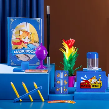 Детски Магически Трикове Играчки Hanky Panky's Junior Магически Комплект Прост Магически Подпори Магията на Начинаещи Деца С пакет за обучение Магия ZXH