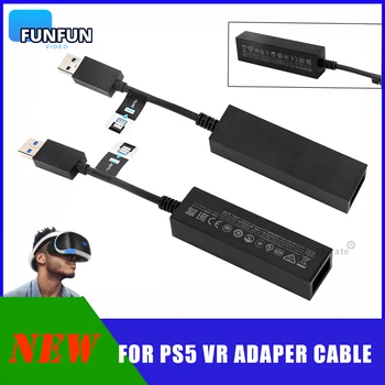 Мини За PS5 VR Кабел-адаптер USB3.0 От мъжа към Жената PS VR до PS5 Кабел-Адаптер VR Конектор Мини-Адаптер За Фотоапарат Игри Аксесоари