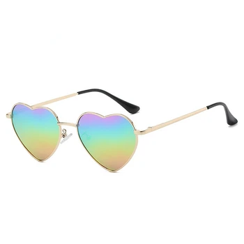 UV400 Поляризирани Модни Слънчеви Очила във Формата На Сърце Ретро Готин Дизайн Икономичен Бескаркасный Универсален Родител-дете Gafas De Sol
