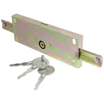 Uxcell Rolling Security Автоматично Заключване на вратите Ролетни врати Брави с Ключ Кръстоносните Ключове Метален Централна Roll Затвор Сигурна Система за Заключване на вратите за Гараж