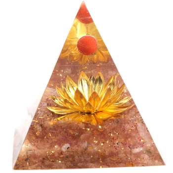 1БР Лечебен Камък на Пирамидата на Orgonite Силиконовата Смола Декор Занаят Производство на Бижута Мухъл Натурален Кристал Чакъл Чакра Медитация Рейки