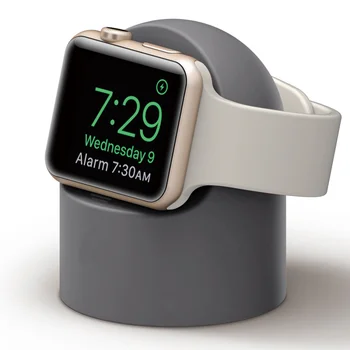Зарядно устройство ще захранване на зарядно устройство за часа на Apple Силиконова Поставка за зареждане Часа Креативна Настолна Поставка за съхранение на Apple Watch Series4 5 6 7