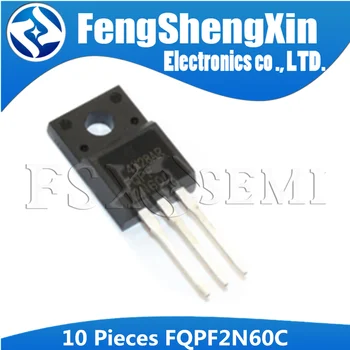 10 бр./лот FQPF2N60C TO-220F FQPF2N60 2N60C 2N60 N-Канален MOSFET TO220F