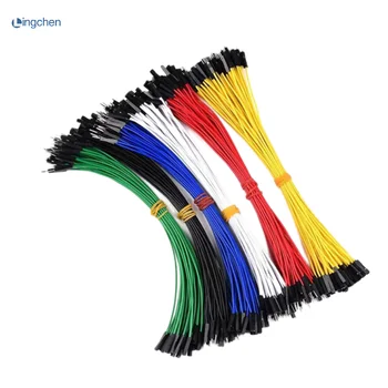 10шт 20 см цветен макет DuPont Кабел Arduino кабел 2.54 мм мъжки/женски скок 26AWG кабел САМ Електроника 1P конектори