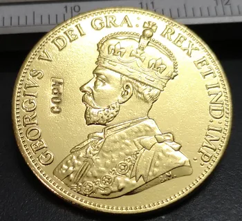 Канадската Десятидолларовая Златна Копирни монети от 1912 година