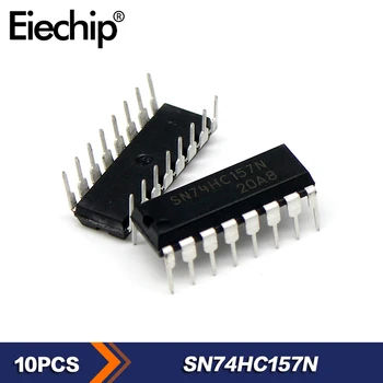 10ШТ SN74HC157N 74HC157 DIP-16 Интегрална схема Нова оригинална логическа чип Quad 2-вход мултиплексор