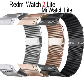 Миланската Каишка За Xiaomi Redmi Watch 2 Lite Mi Watch Lite Гривна Каишка За Часовник От Неръждаема Стомана