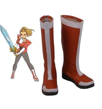 She-Ra: Принцеса сила Адора Обувки за Cosplay Червени Ботуши По поръчка Всички размери