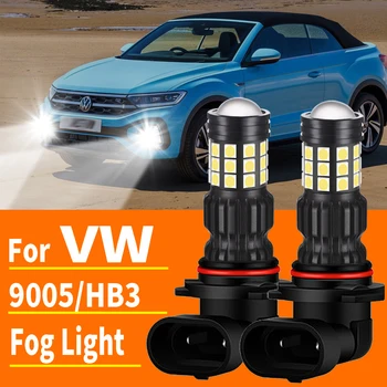 2 елемента 50 W 9005 HB3 LED Фарове и светлини DRL Лампа за VW Passat B6 B5 Golf 7 6 5 Touareg Tiguan, Jetta Polo H10 Авто Лампа Бял 6000 До 12 В