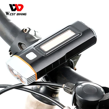 WEST BIKING USB зарядно устройство ще захранване на Лампа Велосипедна Фаровете Power Bank Колоездене Колоездене Водоустойчив Многофункционален XPG R5 Предни Светлини