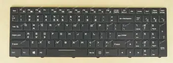 Новата клавиатура QWERTY на американски и английски език За лаптоп Clevo P950EP6 P955EP6 P950ER P955ER P950HR, Пълна е с Цветна ПОДСВЕТКА, Черна Рамка в Черен Цвят