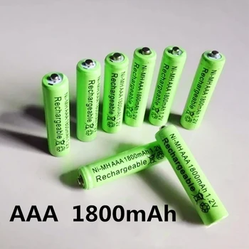 Акумулаторна батерия AAA 1800 ма 1,2 В NI-MH Led Играчки Плейър Играчки За Рециклиране на Батерии за Смесени Цветове GTL EvreFire