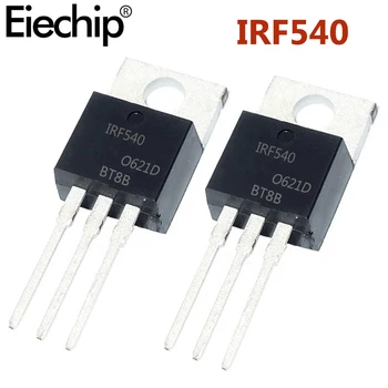 10шт MOSFET Транзистор IRF540 TO-220 Мощност MOSFET Нов Оригинален