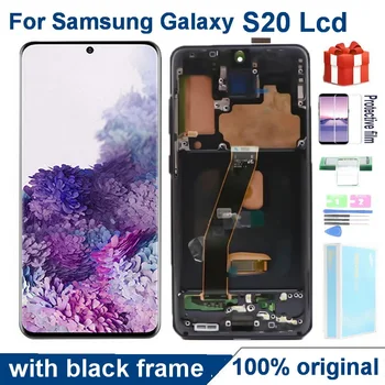 Оригинален AMOLED дисплей с Панел За Samsung Galaxy S20 LCD G980 G980F G980F/DS G981 Дисплей със сензорен екран Дигитайзер В Събирането на